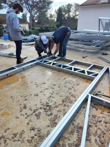 villa entièrement en structure métallique, en acier galvanisé