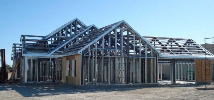 structure d'un villa métallique construction. Structure d'une villa en acier galvanisé léger