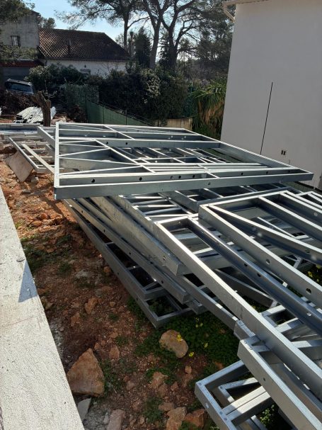 Villa en structure métallique, acier galvanisé, sur mesure, en France, Sanary sur mer