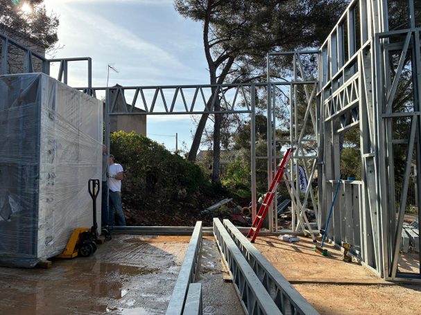 Villa en structure métallique, acier galvanisé, sur mesure, en France, Sanary sur mer
