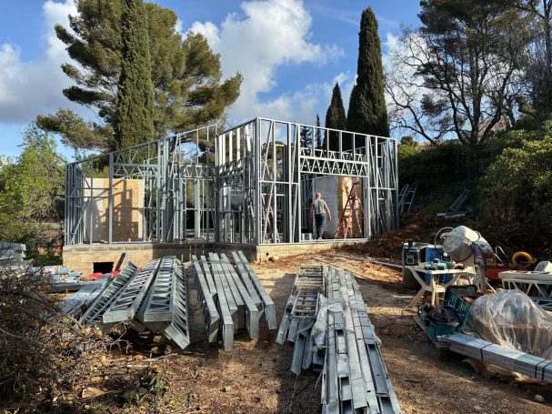 Villa en structure métallique, acier galvanisé, sur mesure, en France, Sanary sur mer