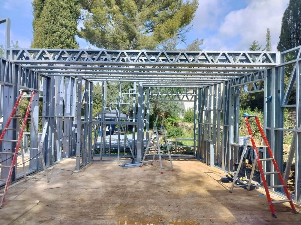 Villa en structure métallique, acier galvanisé, sur mesure, en France