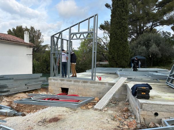 Villa en structure métallique, acier galvanisé, sur mesure, en France, Sanary sur mer