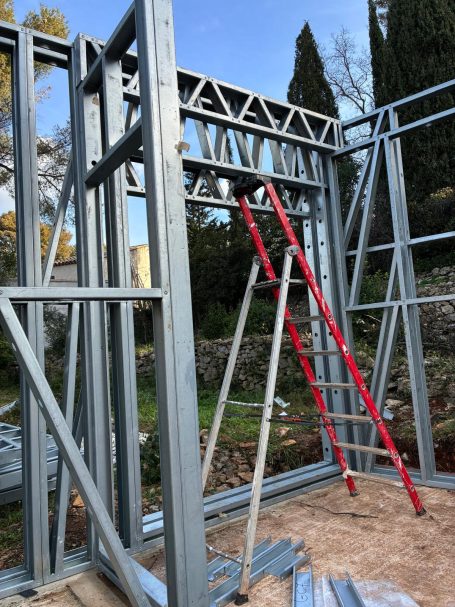 Villa en structure métallique, acier galvanisé, sur mesure, en France, Sanary sur mer