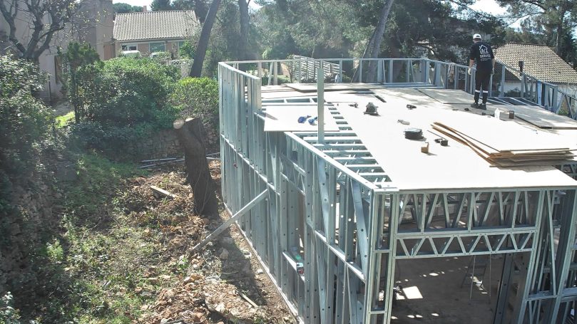 Villa en structure métallique, acier galvanisé, sur mesure, en France, Sanary sur mer