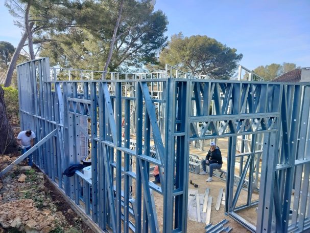 Villa en structure métallique, acier galvanisé, sur mesure, en France, Sanary sur mer